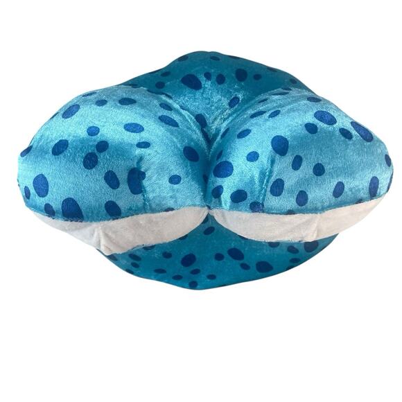 NANCO Blue Polka Dot Frog Plush Stuffed Animal 16" Cute Quarky Toad - Picture 6 of 10